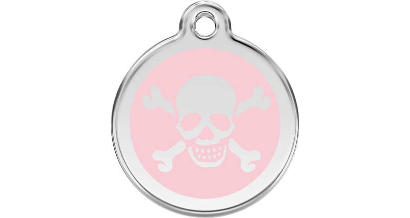 Známka Red Dingo Lebka růžová M