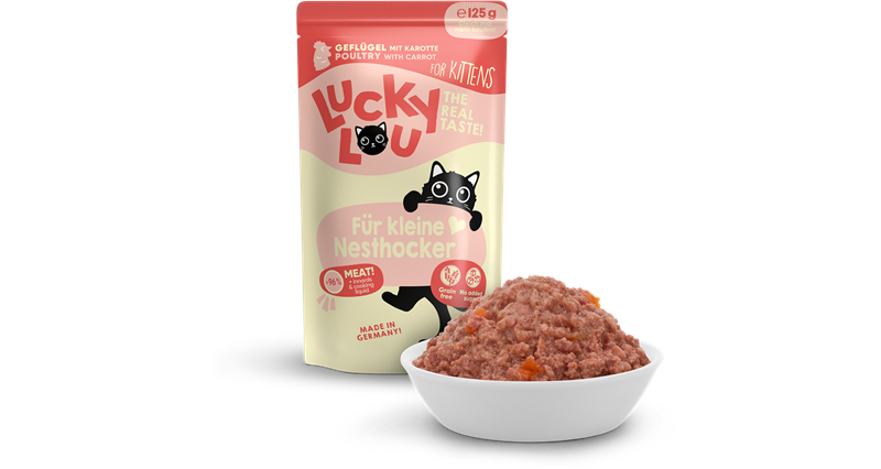 Lucky Lou Lifestage Kitten s drůbežím masem 125 g