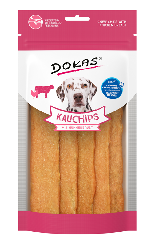 Dokas Žvýkací plátky s kuřecím masem a kolagenem 175 g