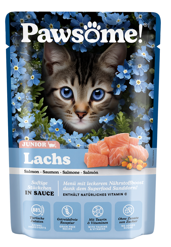 Pawsome! Junior s lososem 85 g