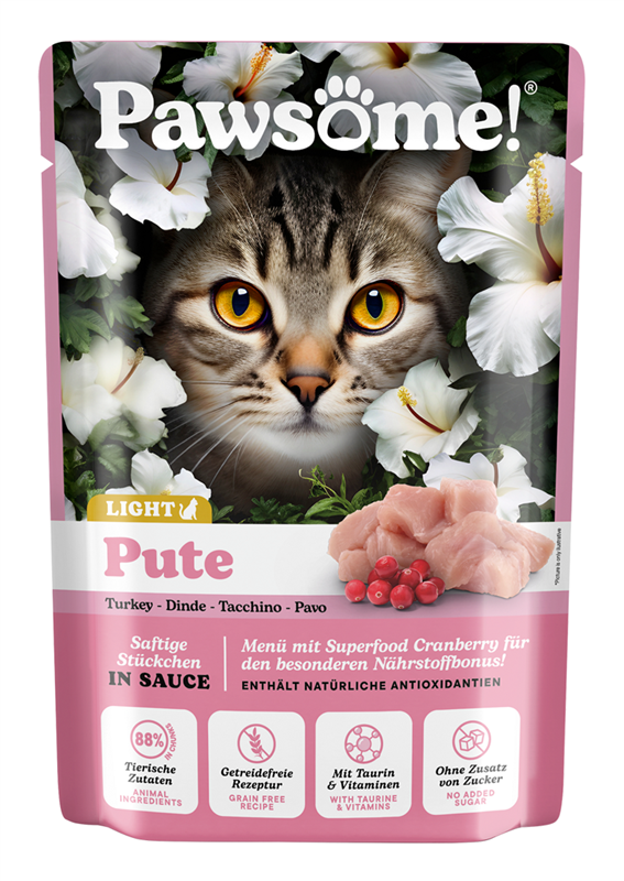 Pawsome! Adult light s krůtím masem 85 g