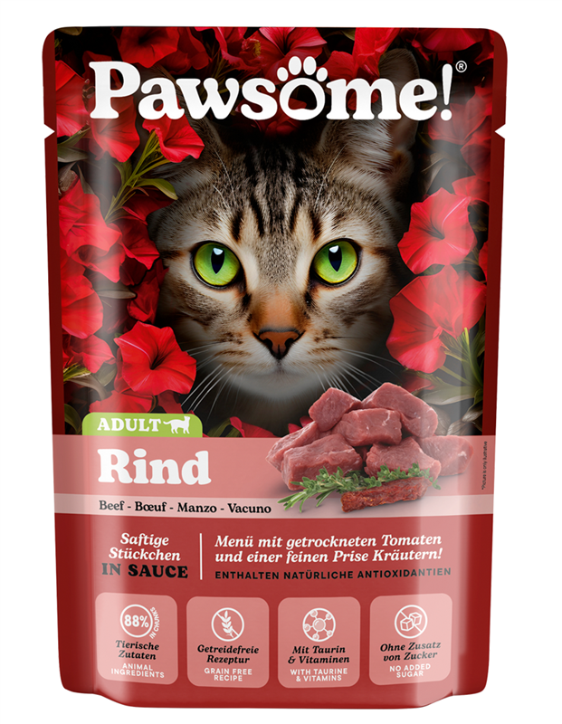 Pawsome! Adult s hovězím masem 85 g