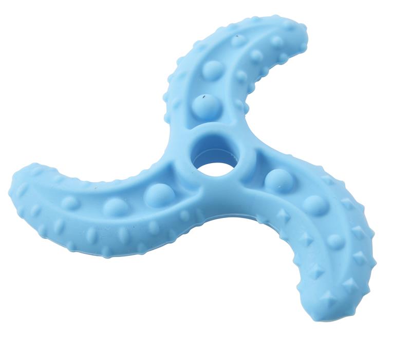 Hračka pes BUSTER Flex Fly Wheel, modrá 11cm