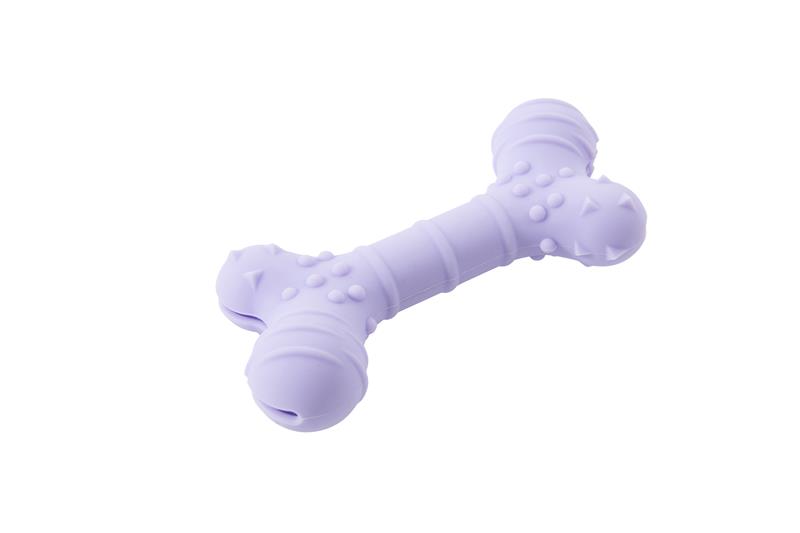 Hračka pes BUSTER Flex Bone, fialová 16cm