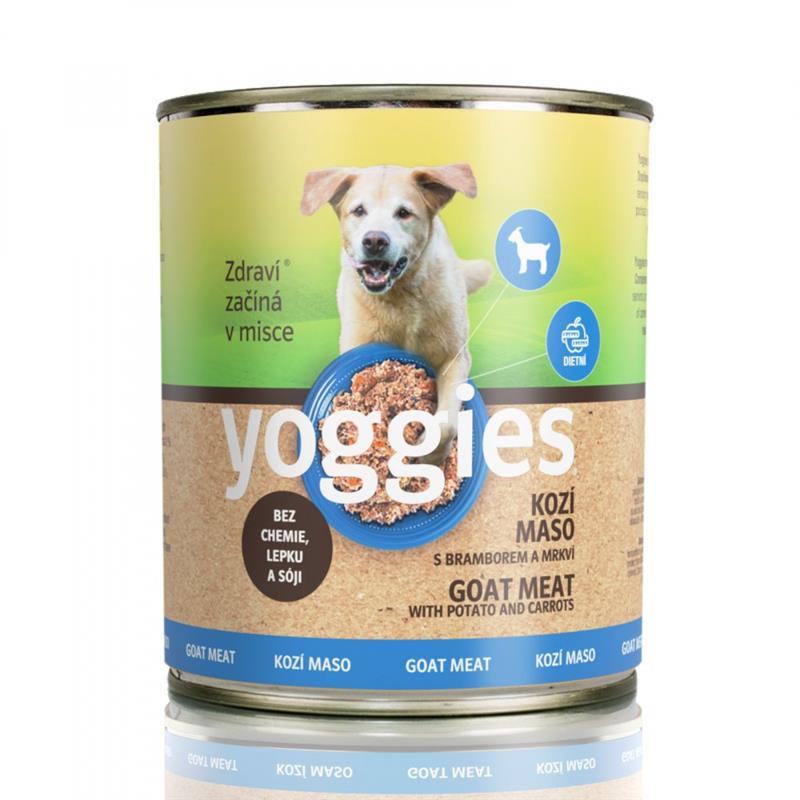 Yoggies kozí konzerva s bramborem a mrkví 800g