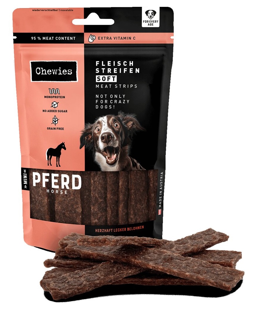 Chewies Fleischstreifen Soft Koňské maso Mini 70 g