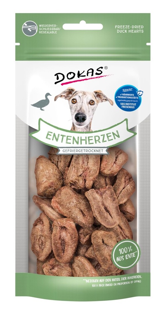 Dokas Mrazem sušená kachní srdíčka 22 g