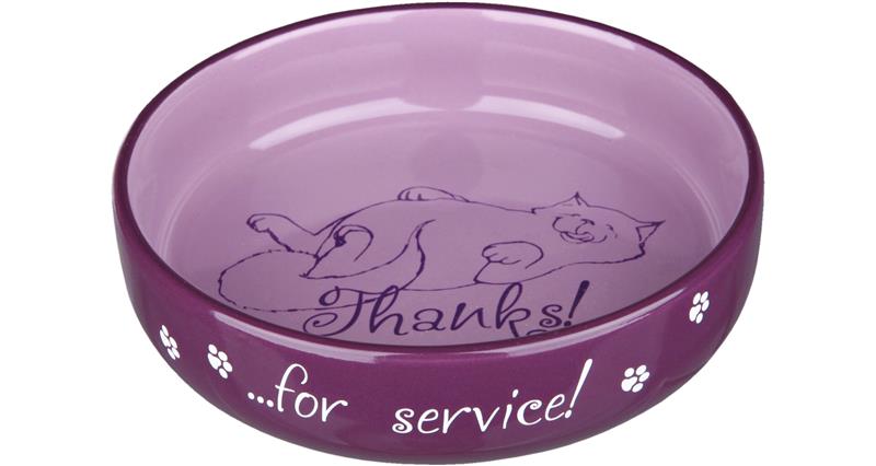 Keramická miska nízká pro kočky s krátkým čumákem 0,3 l / ø 15 cm