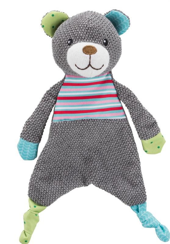 JUNIOR plyšový medvídek s šustící fólií, 28 cm