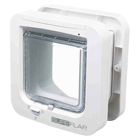 SureFlap 4-cestná dvířka na mikročip 21 x 21 cm - bílé
