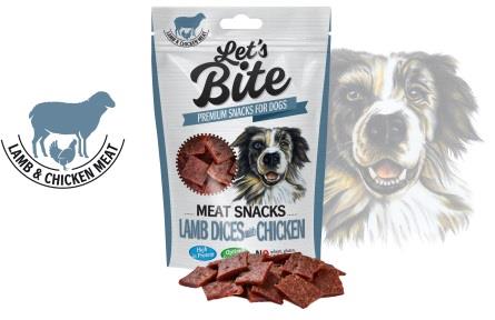 Brit Let's Bite Meat Snacks Lamb Dices & Chicken 80g
