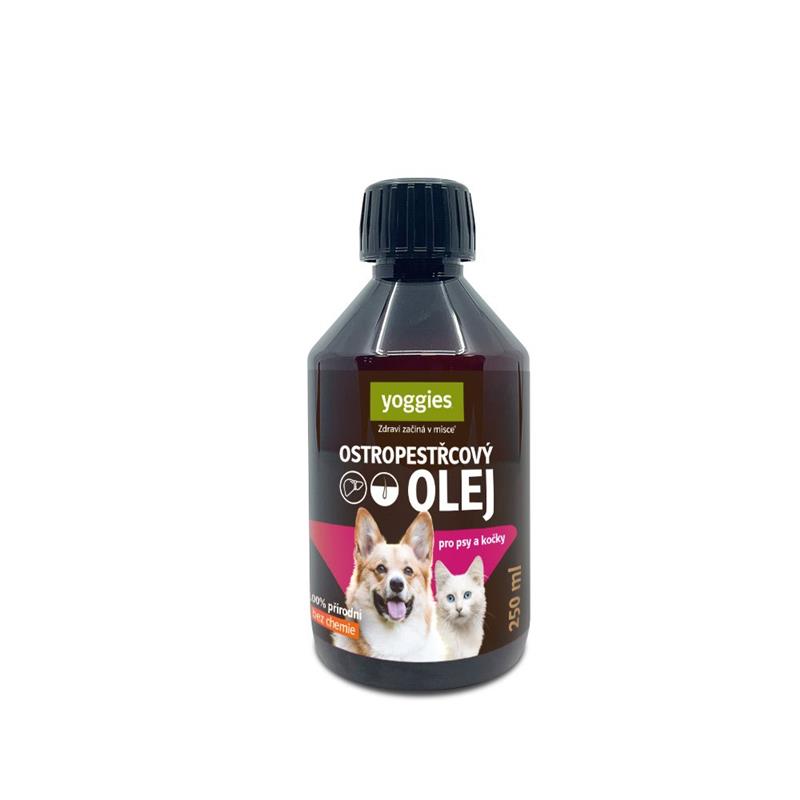 Yoggies Ostropestřecový olej pro psy a kočky 250 ml