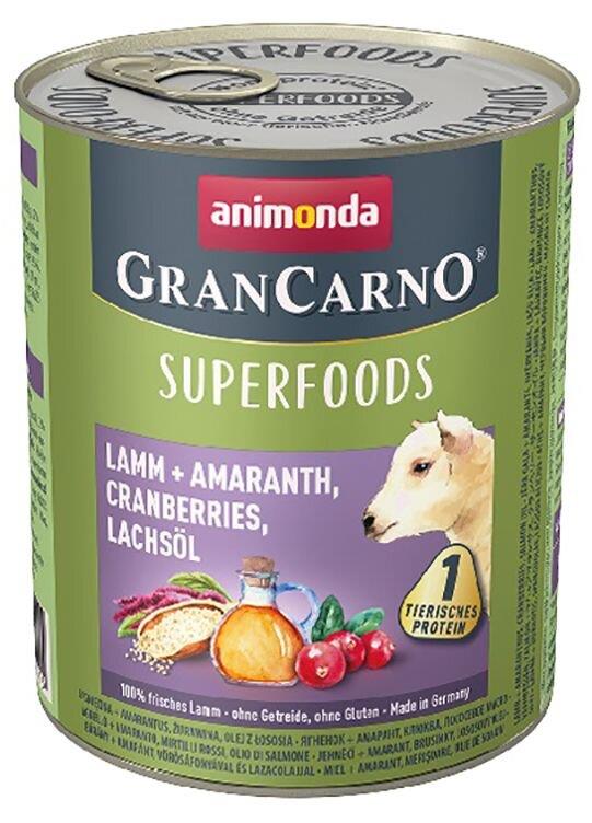 GRANCARNO Superfoods - jehněčí, amarant, brusinky, los.olej 400 g