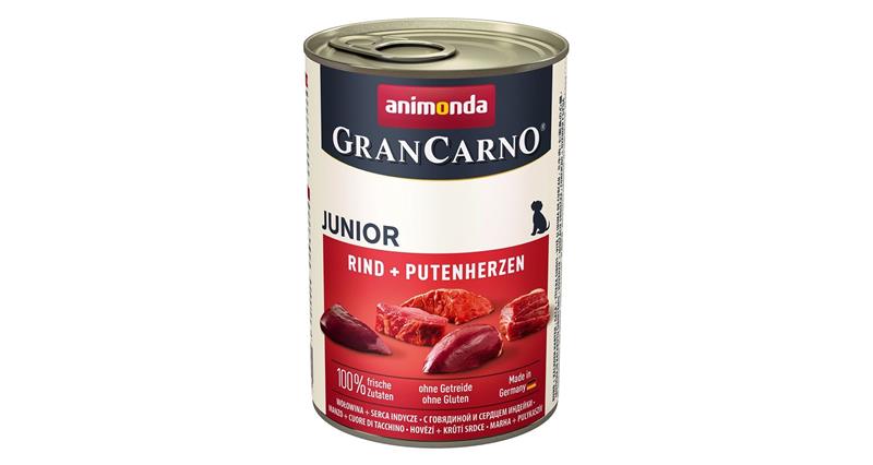 GRANCARNO JUNIOR - hovězí, krůtí srdce 400g