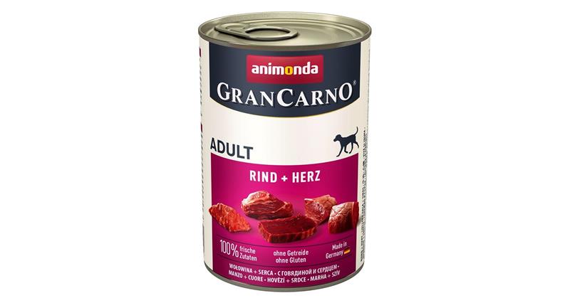 GRANCARNO Adult - hovězí + srdce 400g