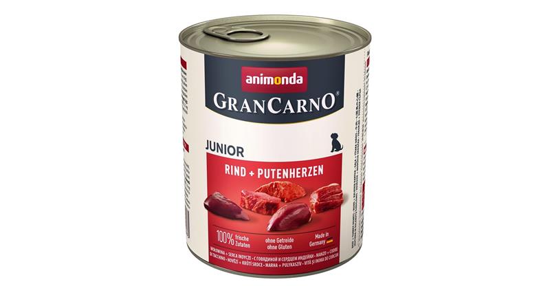GRANCARNO JUNIOR - hovězí, krůtí srdce 400g
