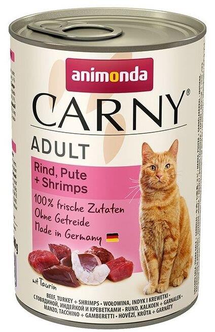 ANIMONDA konzerva CARNY Adult - hovězí, krůta, ráčci 400g