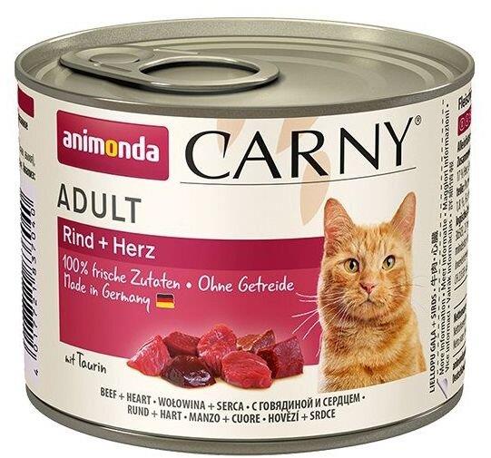 ANIMONDA konzerva CARNY Adult - hovězí, srdce 200g