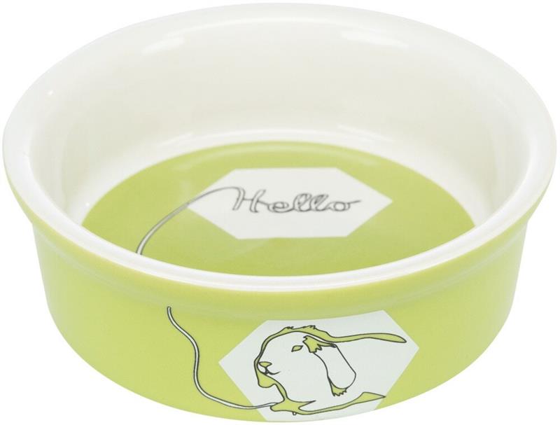 Keramická miska pro králíky HELLO COMIC, 240 ml/ø 11cm