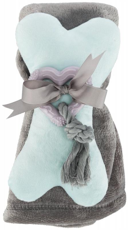 JUNIOR Puppy Set, sada pro štěně - deka 70x50cm, 2 hračky