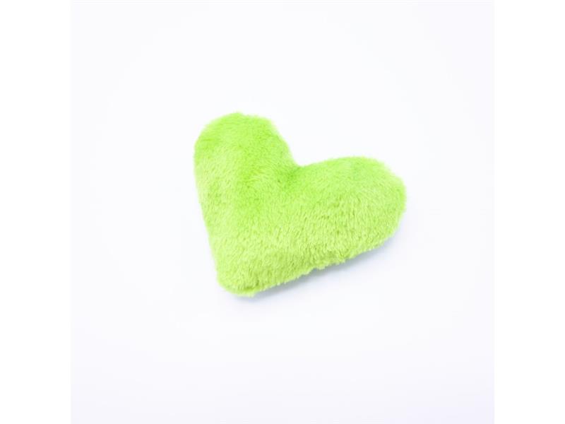 Pískací Potvůrky – srdíčko s šantou kočičí - zelené