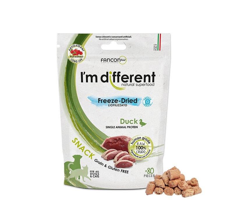 I´M DIFFERRENT SNACK kachna - mrazem sušený pamlsek, 40g