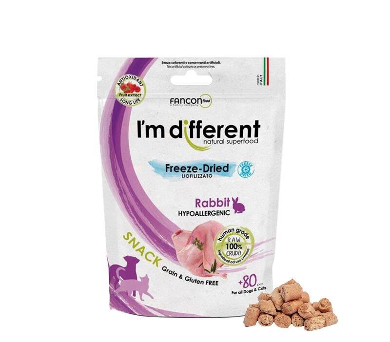 I´M DIFFERRENT SNACK králík - mrazem sušený pamlsek, 40g