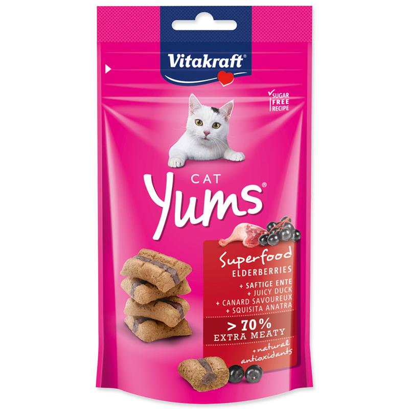 VITAKRAFT Cat Yums Superfood bezinky 40g