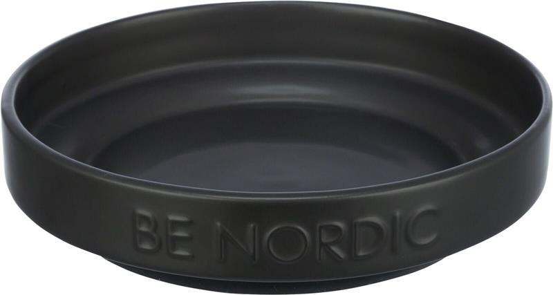 BE NORDIC keramická miska plytká, 0.3l / 16 cm, černá