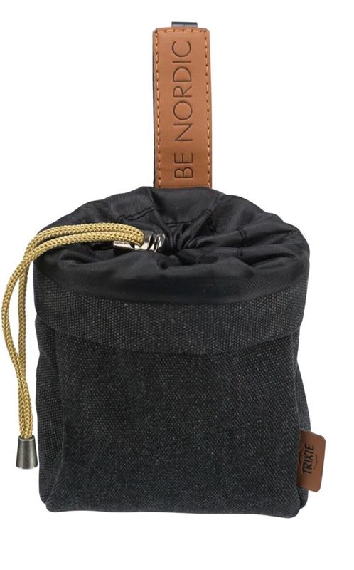 BE NORDIC pamlskovník/zásobník na sáčky na trus, 10 x14 cm, černá