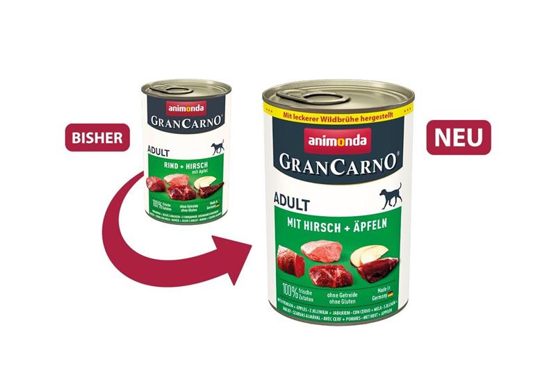 GRANCARNO Adult - s jelením masem a jablky 400 g