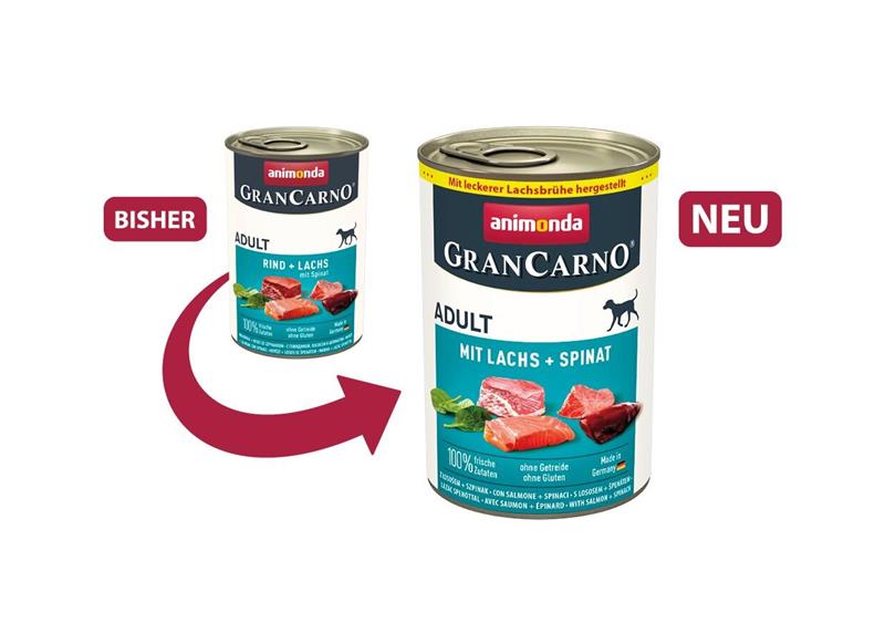 GRANCARNO Adult - s lososem a špenátem 400 g