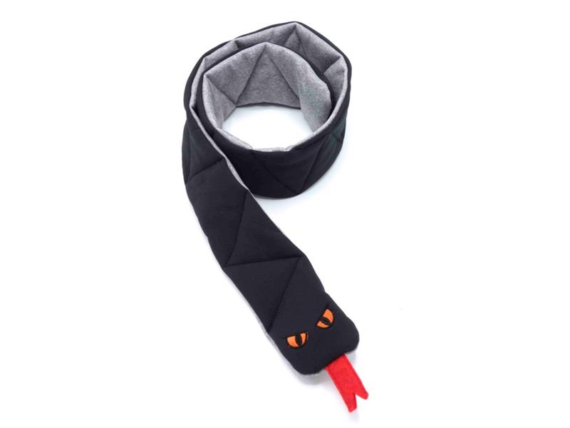 Pískací Potvůrky Odolný softshellový Had - černá/šedá