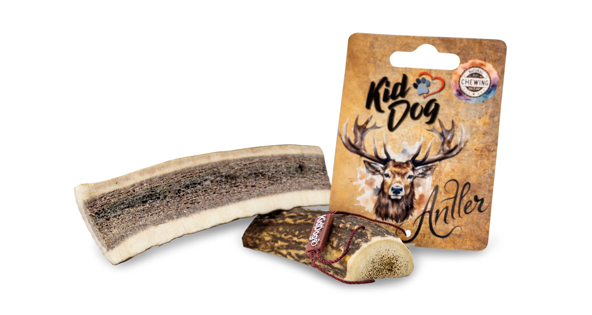 KIDDOG Antler, jelení paroh půlený - S