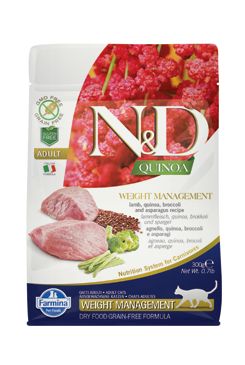 N&D Quinoa CAT Weight Mngmnt Lamb & Broccoli 300g