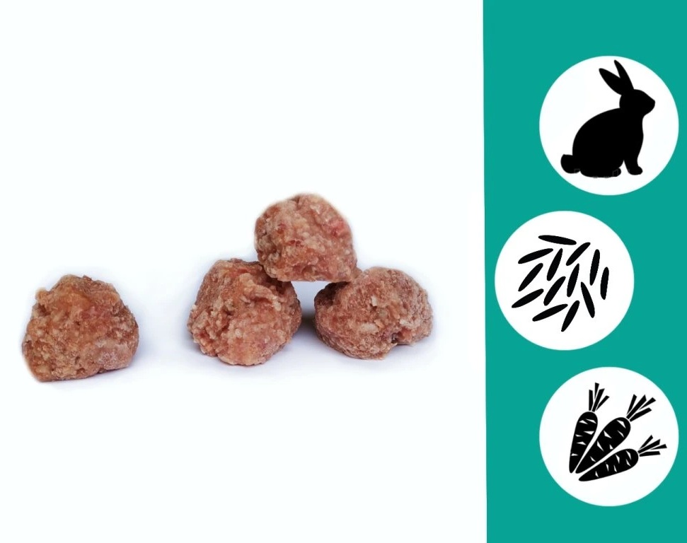 B.A.R.F. Hotovka - Králík s rýží a zeleninou 1kg