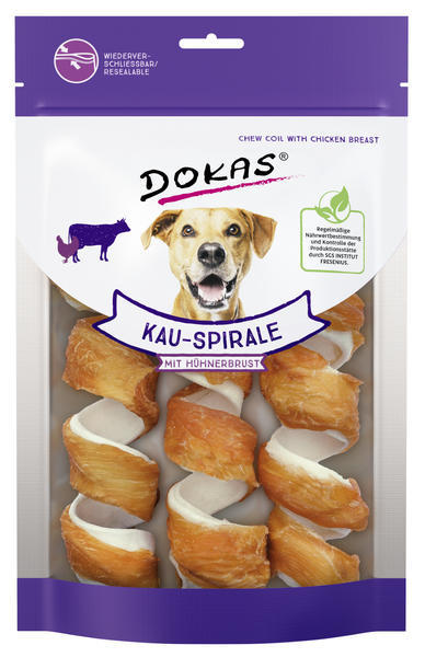 Dokas - Spirály z hovězí k. obalené kuřecím - 3 ks