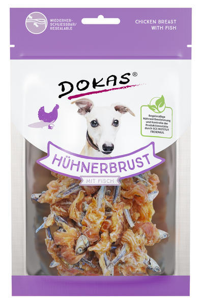 Dokas - Rybičky obalené kuřecím masem 70 g