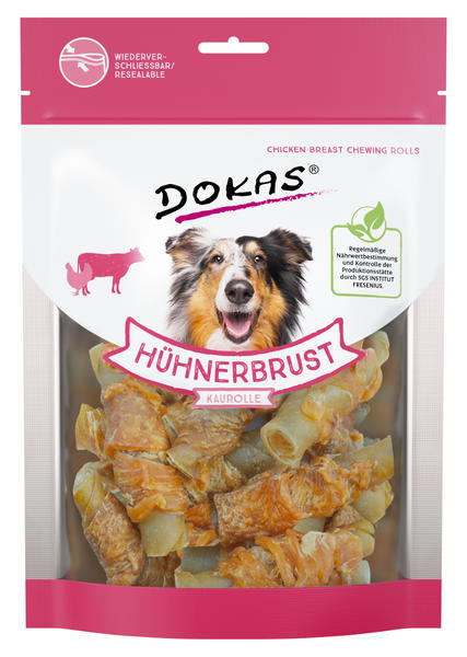 Dokas - Rolky z hovězí kůže obalené kuřecím 250 g