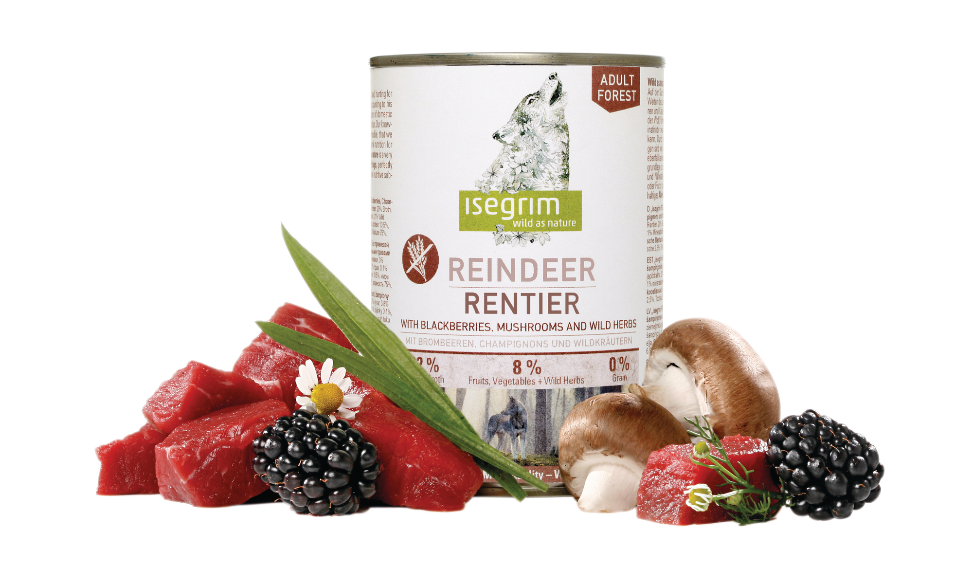 ISEGRIM Adult Forest: Sob s ostružinami a žampiony 800 g