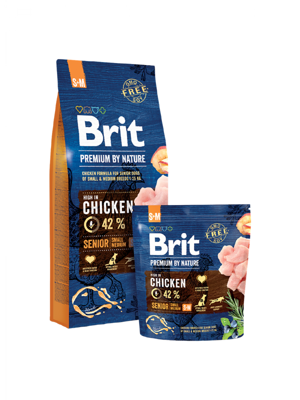 Brit Premium by Nature Senior S+M 1 kg