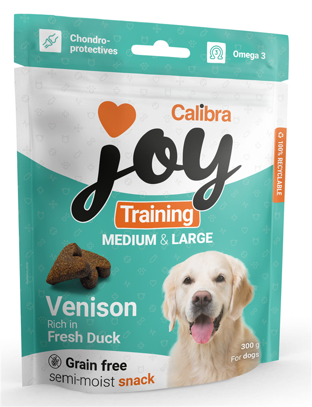 Calibra Joy Dog Training M&L Venison&Duck 300g