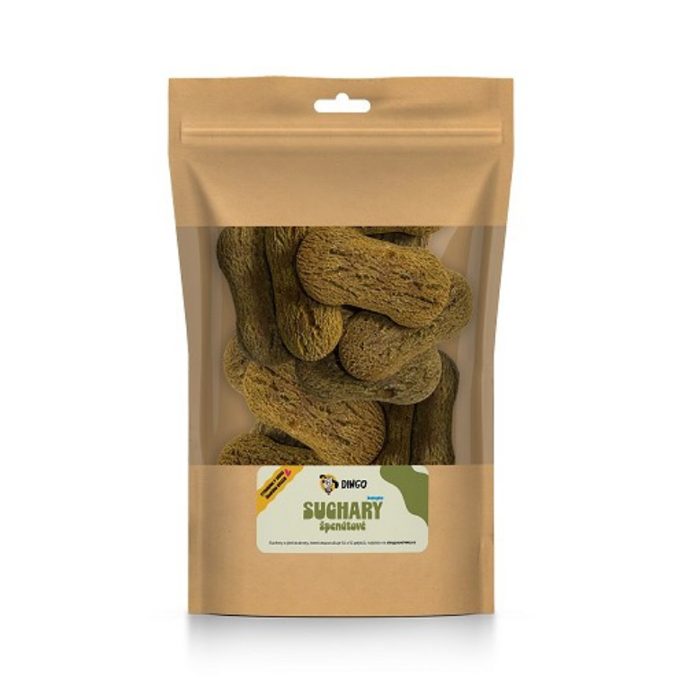 DINGO suchary se špenátem bezlepkové 500g