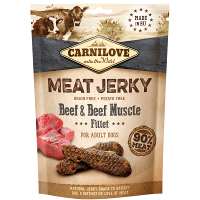 Carnilove Dog Jerky Beef with Beef Muscle Fillet 100g