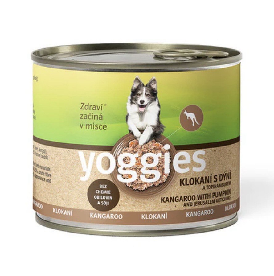 Yoggies klokaní konzerva pro psy s dýní a topinamburem 200g