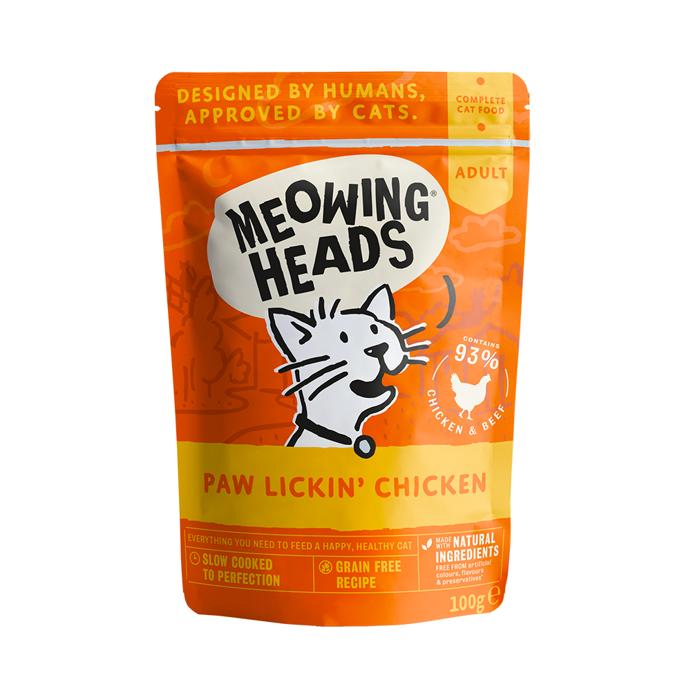MEOWING HEADS Paw Lickin’ Chicken 100g