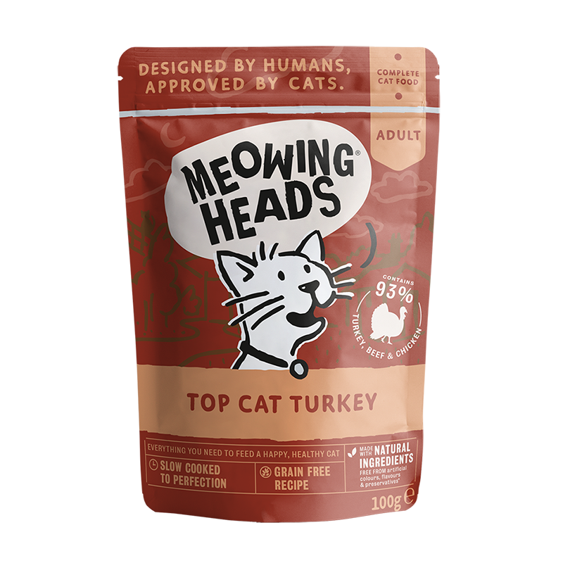 MEOWING HEADS Top Cat Turkey 100g