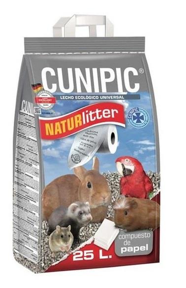Podestýlka hlod. Naturlitter paper Cunipic 25 l