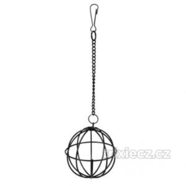 Kovový závěsný míč na potravu 8cm
