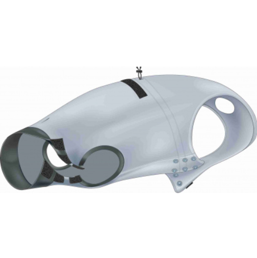 Ochranný obleček na trup po operaci S 35 cm šedý